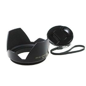 58mm Flower Lens Hood w/ Lens Cap for Canon 18-55mm f/3.5-5.6 IS