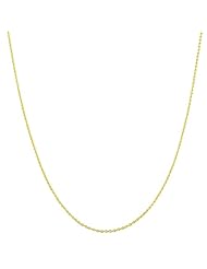 14 Karat Yellow Gold Cable Chain (0.7 mm Thick, 18 inch)