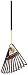 Ames True Temper True Temper Clog-Free 24-Inch Poly Rake with 48-Inch Handle 1904600