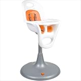 Boon Flair Pedestal Highchair - Coconut Seat + Tangerine