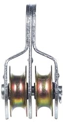5 each: Campbell Heavy Duty Double Sheave Rigid Eye Pulley (T7550421)