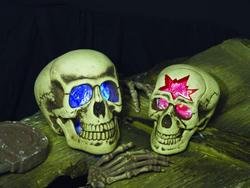 Imagen 3 de Cráneo LED azul, con detector de movimiento