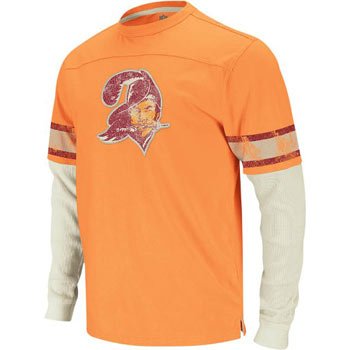 Tampa Bay Buccaneers Reebok Vintage Long Sleeve Jersey Thermal T-shirt - M