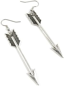 1 Pairs Jewelry Making Antique Silver Tone Earring Supplies Hooks Findings Charms S8GN0 Arrow