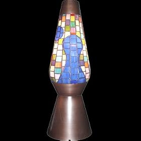 NEW! Grande- TIFFANY by LAVA blue blob and Oil Rubbed Bronze Base by Lava Brand
