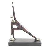 Yogic Posture Figurine Utthita Parsvakonasana (Side Angle Pose)
