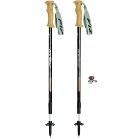 > FIZAN HORIZON BLACK TREKKING HIKING TELESCOPIC POLES
