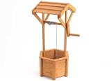 Outdoor Garden Decorative Wooden Wishing Well Planter