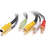 C2G / Cables to Go - 27990 - 3ft S-Video & 3.5mm Stereo Audio To 3 RCA Adapter Cable