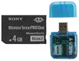 Sony 4GB Memory Stick PRO DUO MSPD (Mark 2) Memory Card with Card Reader