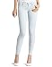 7 For All Mankind Women's Foil Floral Skinny Jean, Light Aqua/Silver, 24