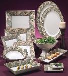 Mosaic 8 Square Plate, Sold as case of 12