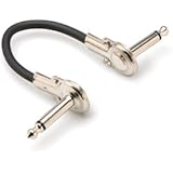 Hosa IRG-101 Guitar Patch Cable, Low-Profile Right-Angle to Same - 1 ft.