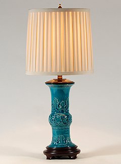 Port 68 Turquoise Blue Ming Table Lamp