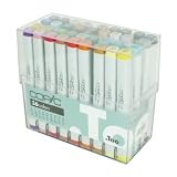 Copic ORIGINAL Markers 36 Color Set - Basic Colors featuring Warm Greys, Cool Greys and #110 Black