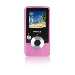 Difrnce MP1570 MP3-/Video-Player 4 GB (3,8 cm (1,5 Zoll) CSTN Display, USB 2.0) pink