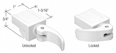 CRL White Vinyl Window Lock - Package