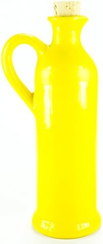 750ml Decorative Bright Yellow Olive Oil Wine Vinegar Glass Bottle