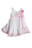 Sophias Style Infant Girls (12 mo) Pink and white eyelet birthday party dress