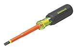 Greenlee 0153-11-INS 1/4-Inch by 4-Inch Insulated Cabinet Tip Screwdriver [並行輸入品]