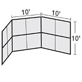 Chain Link Backstop-10' w/Hood-No Wings (SET)