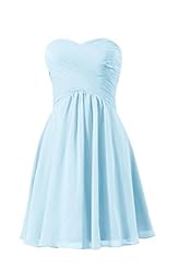 Chiffon Lace-Up Cocktail Short Sweetheart Prom Dress/Wedding Party Dress 