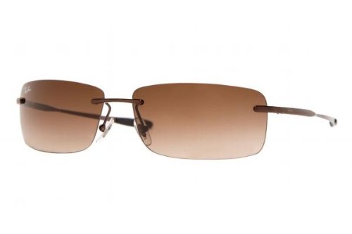 RAY-BAN 3344 014 13 61mm Brown frame Brown Gradient lenses product image