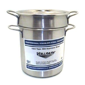 BOILER DBL SS W/CVR 7 QT, EA, 12-0230 VOLLRATH COMPANY DOUBLE BOILERS & STEAMERS