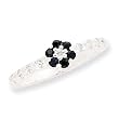 Sterling Silver With CZ Sapphire Ring