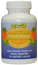 PERFECT African Mango Irvingia Gabonensis with 150mg of 100% Pure and Clinically-Proven IGOB131 - 60 Capsules - Helps Promote Weight Loss - Glucose Levels