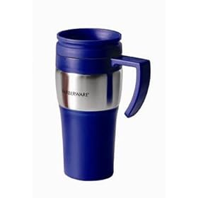 Farberware 14 oz Mug With Stainless Steel Trim Blue