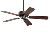 Emerson 42 Northwind fan with an Oil Rubbed Bronze Finish with Dark Cherry/Walnut Blades.