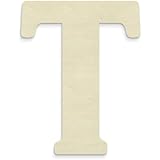 UNFINISHEDWOODCO Oversized Unfinished Wood Letters, 18-Inch, "T"