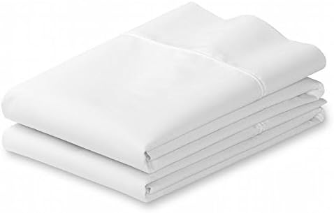 SATHI BEDDING 300 Thread Count 2 PCs Pillow Cases Euro Size (65 cm x 65 cm)/(26"x26" inches) WHITE Solid 100% Cotton