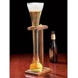 Kitchen & Housewares : Half Yard of Ale Glass with Wooden Stand