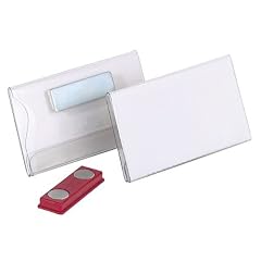 Durable 811619 Namensschild mit Magnet, 75 x 40 mm, transparente Hartfolie, 25 St�ck