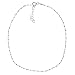Sterling Silver Thin Popcorn-Linked Anklet, 9