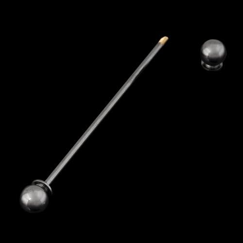 GoodBZ Collar Bar, Mens Jewelry Ball Ended Bar Collar Pin,Black Gun