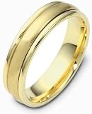 14 Karat 4mm Yellow Gold Designer SPINNING Wedding Band Ring