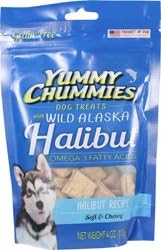 Arctic Paws Yummy Chummies Grain Free Dog Treats Alaska Halibut 4 Ounce
