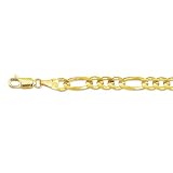 14K Yellow Gold Classic Figaro Chain - 6.00mm - 22 inch