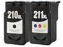 PG210 XL CL211 XL High Capacity Remanufactured CANON 2-Pack Printer Ink Cartridge PG-210 CL-211 Black/Color Cartridges for PIXMA iP2702 MP240 MP250 MP270 MP280 MP480 MP490 MP495 MX320 MX330 MX340 Wireless MX350 Wireless