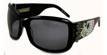 ED HARDY SUNGLASSES EHS 001 BLACK SKULL&ROSES TATOO