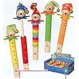 Toysmith Wooden Clown Whistle - Sold Individually