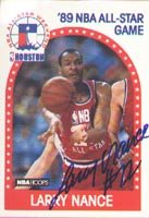 Larry Nance, Cleveland Cavaliers, 1989 Hoops All Star Autographed Card