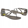 DV by Dolce Vita Women's Ontario Sandal,Dark Silver,6 M US