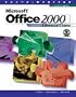 Microsoft Office 2000: Advanced Course
