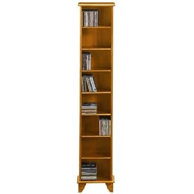Burnham Media Storage Tower, 7-SHELF, WALNUT by Home Decorators Collection