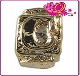 Quiges Beads Charms alphabet letter C