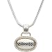 Sterling Silver and 14K Yellow Gold Diamond Pendant with Chain